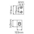 Girard sudron domino 1 borne 10,5 x 17,5 x 14 mm section 2,5mm² 380v