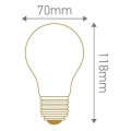 Girard sudron standard a70 led filament 8w b22 2700k 1000lm sat.