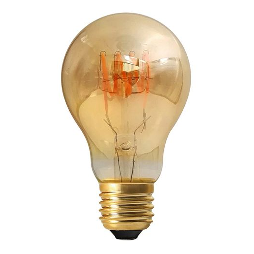 Girard sudron standard a60 filament led torsadée 3w e26 100lm dim. ambre
