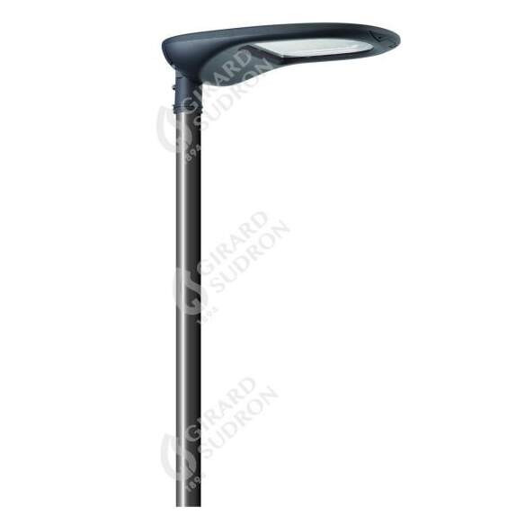 Girard sudron aurora - eclairage public led ip66 762x370x128 55w 3000k 5800lm 45-135° gris foncé