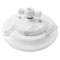 Retrocharm switch porcelain flush mounted white