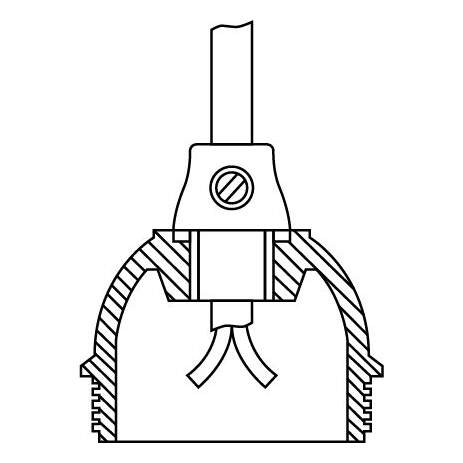 Girard sudron serre-cable vis blocage nyl.noir m.10x1