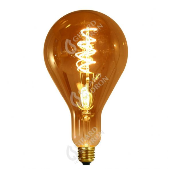 Girard sudron ampoule géante filament led twisted 240mm 4w e27 2000k 200lm dim. smoky