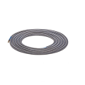 Girard sudron câble textile rond 2m 2x0,75mm2 double isolation noir et blanc
