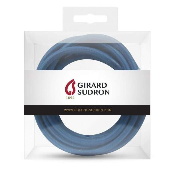 Girard sudron câble text. rond 2 x 0.75mm² l.2m bleu canard