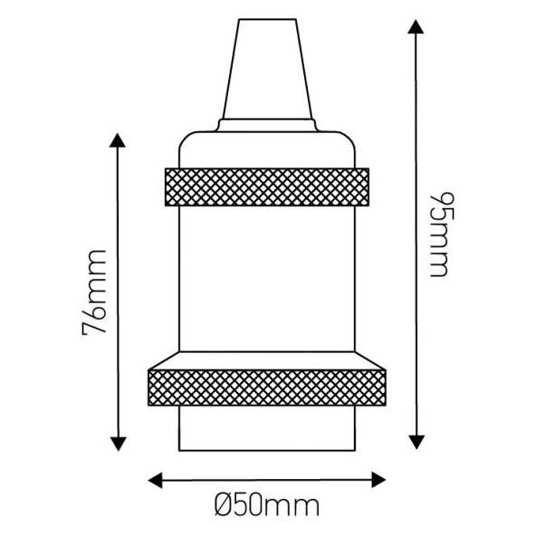 Girard sudron douille  acier  fileté  rétro or 