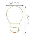 Girard sudron spherical g45 led filament 4w b22 2700k 330lm dim. mat.