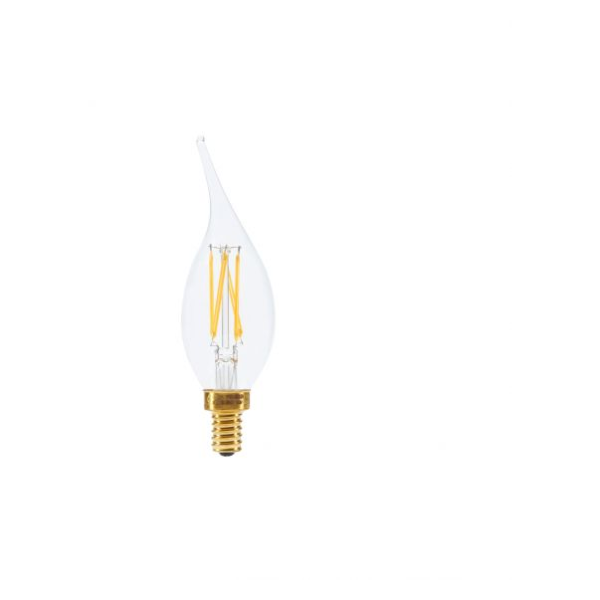 Girard sudron candle cv4 filament led 5w e12 2700k 520lm dim. cl.