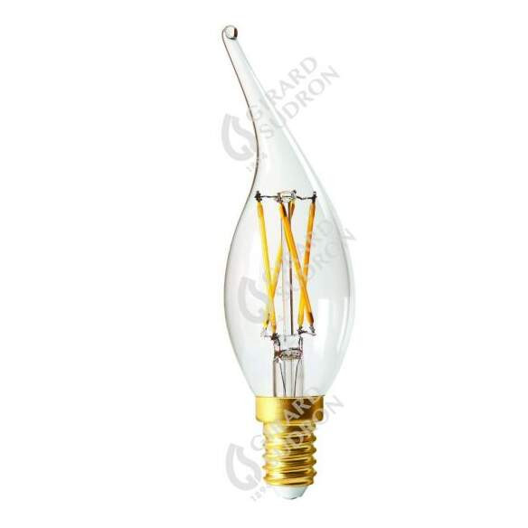 Girard sudron candle cv4 filament led 5w e12 2700k 520lm dim. cl.