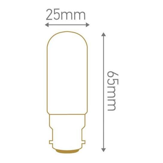 Girard sudron lamp tube for sewinf machine incan. 25w b15 2750k 130lm cl.