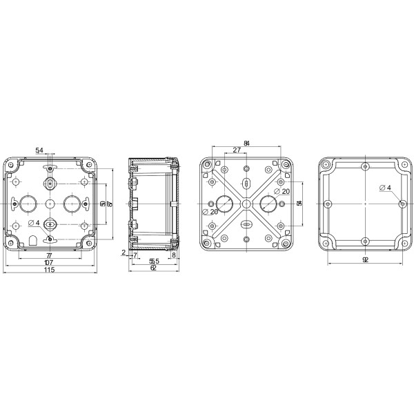 Bte ind.116x116x62 PC