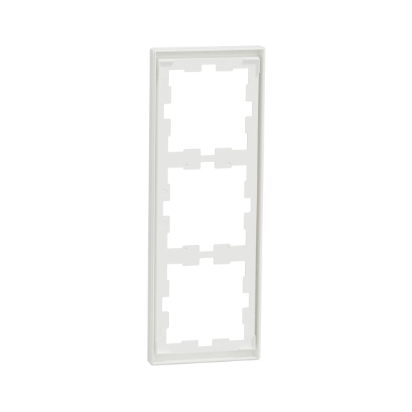 D-life - cadre de finition - blanc nordic mat - 3 postes