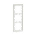 D-life - cadre de finition - blanc nordic mat - 3 postes