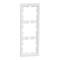 D-life - cadre de finition - blanc nordic mat - 3 postes