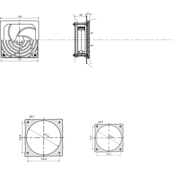 Moteur Ventilateur 156 m3/h 115V