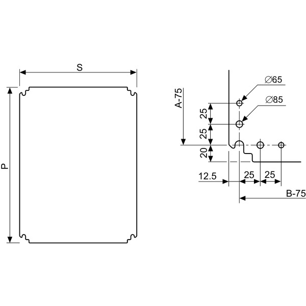 Chassis plein bakelite 1000x600