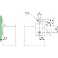 4 patte fixation reg Inox 316L