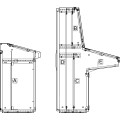 Châssis plein part H847xL900mm