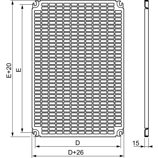 Chassis mont  Telequick /PLA105