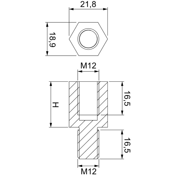 Jeu 4 entretoises toit SF 26