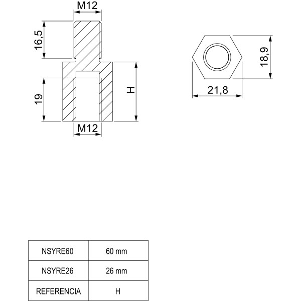 Jeu 4 entretoises toit SF 26