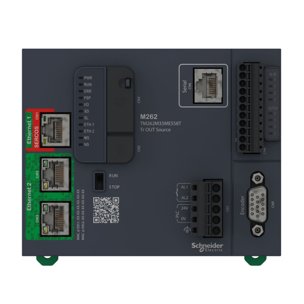 Modicon m262 - contrôleur logique et motion 16 axes - ethernet rj45 - 2 adr. ip