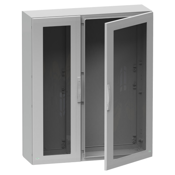 Thalassa pla - armoire polyester 1000x1000x320 - ip65 - vitrée ral 7035