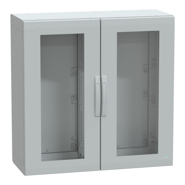 Thalassa pla - armoire polyester 1000x1000x420 - ip65 - vitrée ral 7035
