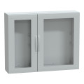 Thalassa pla - armoire polyester 1000x1250x320 - ip65 - vitrée ral 7035