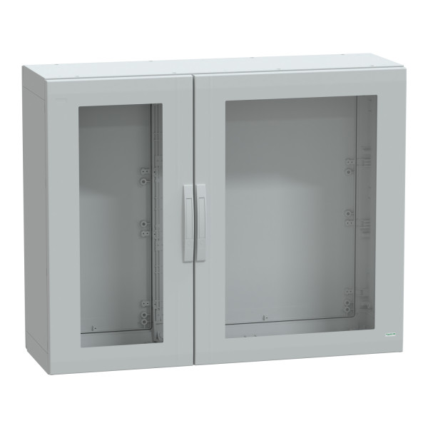 Thalassa pla - armoire polyester 1000x1250x420 - ip65 - vitrée ral 7035