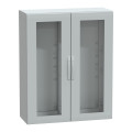 Thalassa pla - armoire polyester 1250x1000x420 - ip65 - vitrée ral 7035