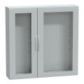 Thalassa pla - armoire polyester 1250x1250x320 - ip65 - vitrée ral 7035