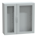Thalassa pla - armoire polyester 1250x1250x420 - ip65 - vitrée ral 7035