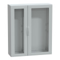 Thalassa pla - armoire polyester 1500x1250x420 - ip65 - vitrée ral 7035