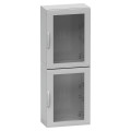 Thalassa pla - armoire polyester 2000x750x620 - ip65 - vitrée ral 7035