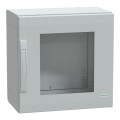 Thalassa pla - armoire polyester 500x500x320 - ip65 - vitrée ral 7035
