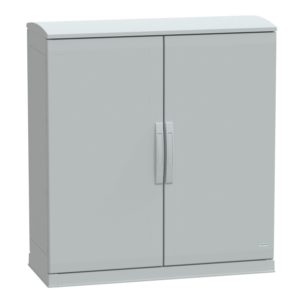 Thalassa pla - armoire polyester socle +toit 1000x1000x420 - ip44 ral 7035