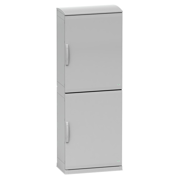 Thalassa pla - armoire polyester socle + toit 2000x750x420- ip44 ral 7035