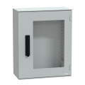 Thalassa plm - coffret 530x430x200 - porte vitrée fermeture 3 pts - ip66 ral7035