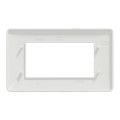 Schneider unica2 studio - plaque de finition - blanc - 4 modules