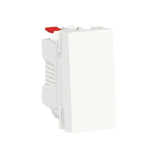 Schneider unica2 - va-et-vient - 10a - connex rapide - 1 mod - blanc antimicrob - méca seul