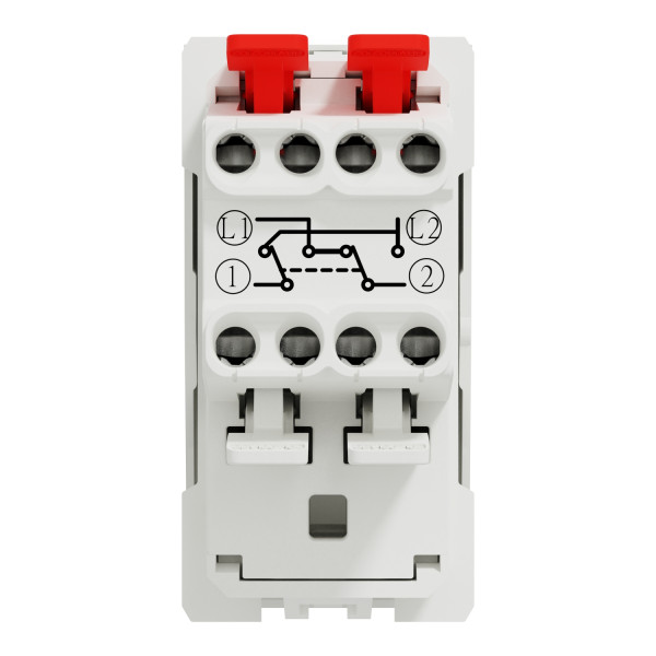 Unica - permutateur - 10a - 250vca - 1 mod - blanc antibactérien - méca seul