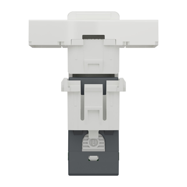 Schneider unica2 - prise rj45 simple - cat 5 utp - 2 mod - blanc - méca seul