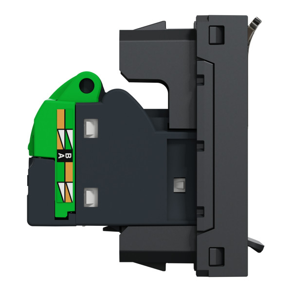 Schneider unica2 - prise rj45 simple - cat 6a ftp - 1 mod - anthracite - méca seul