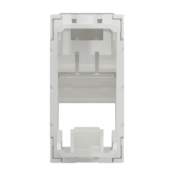 Schneider unica2 - prise pour 1 rj45 s-one incliné - 1 mod - blanc antimicrob - méca seul