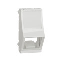 Schneider unica2 - prise pour 1 rj45 s-one incliné - 1 mod - blanc antimicrob - méca seul