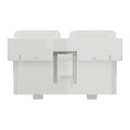 Schneider unica2 - prise pour 2 rj45 s-one - 2 mod - blanc - méca seul