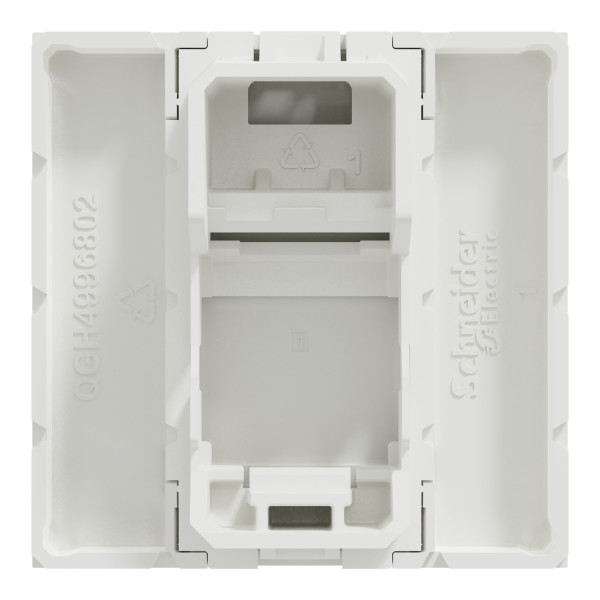 Unica - prise pour 1 rj45 keystone/systimax - 2 mod - blanc antibact - méca seul