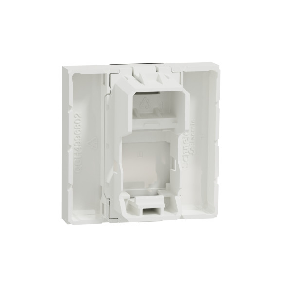 Unica - prise pour 1 rj45 keystone/systimax - 2 mod - blanc antibact - méca seul