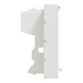 Unica - prise pour 1 rj45 keystone/systimax - 2 mod - blanc antibact - méca seul